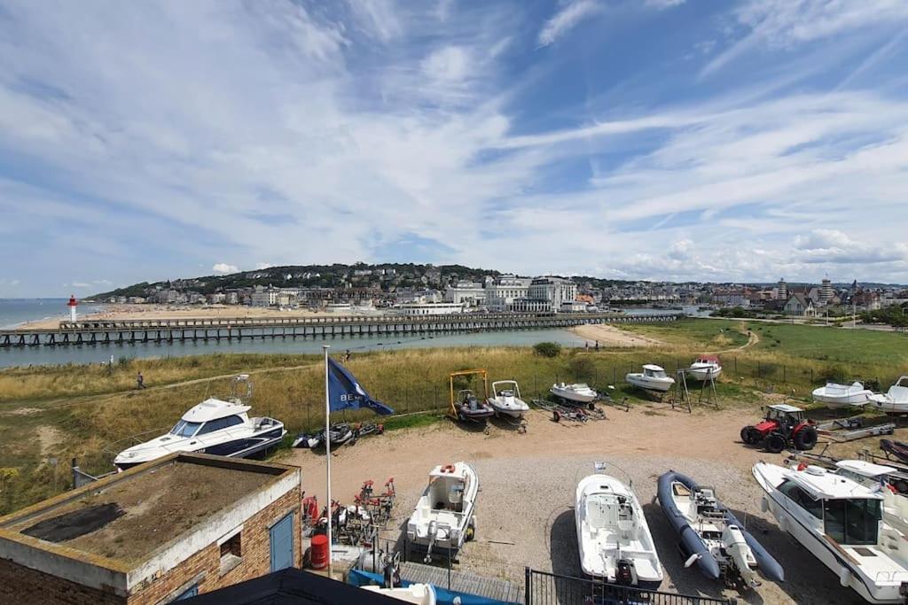 Le Cocooning-Studio Deauville Marina Avec Terrasse Vue Mer Et Plage Εξωτερικό φωτογραφία